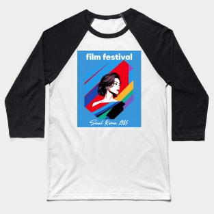 Seoul Korea 1985 Film Festival Baseball T-Shirt